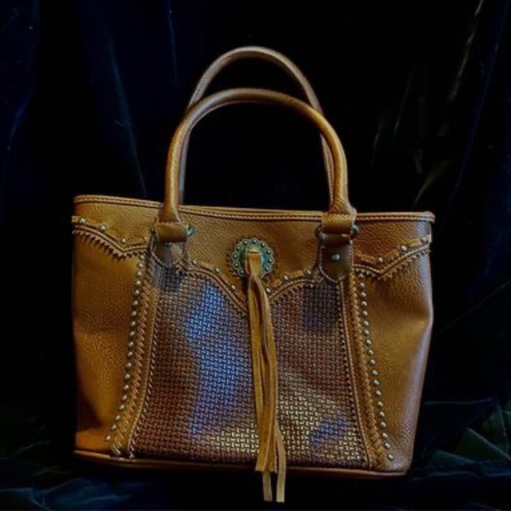Conceal Carry American Bling purse brown leather